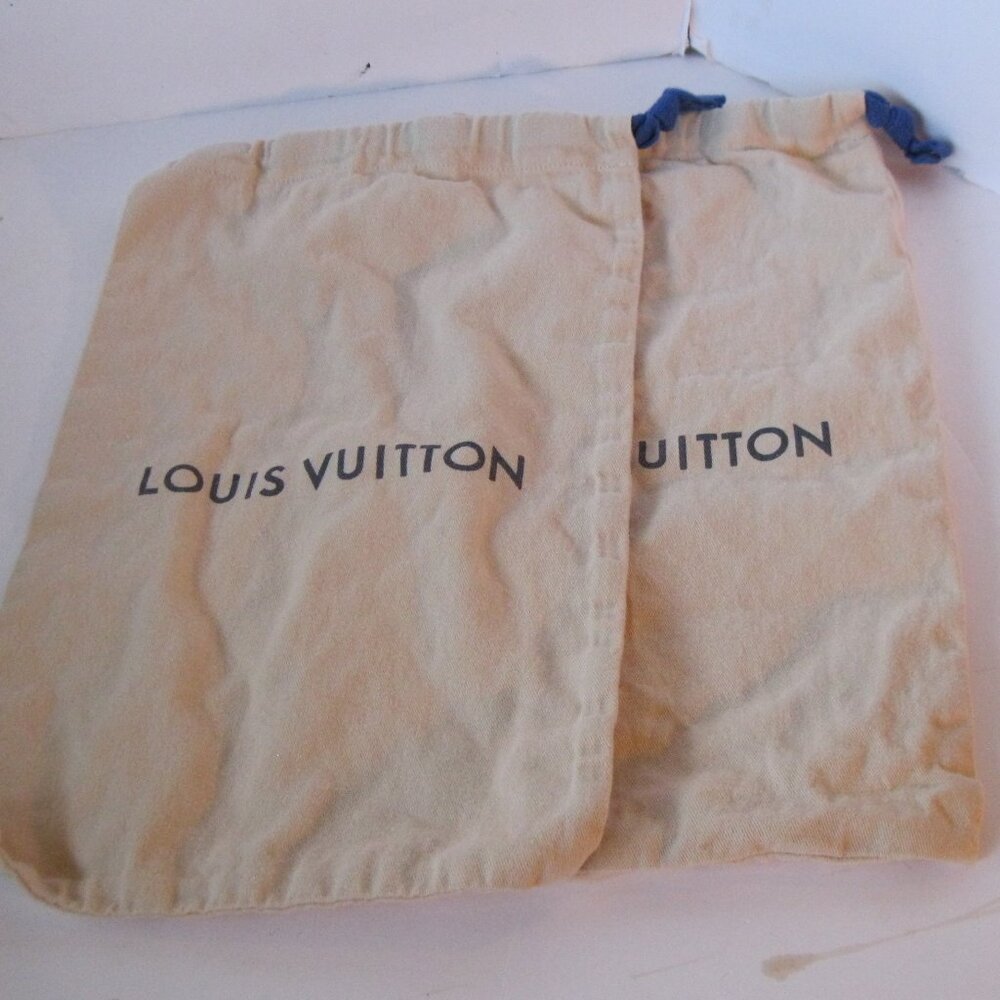 Set of 2 Louis Vuitton Dust Shoe Bags - Drawstring
